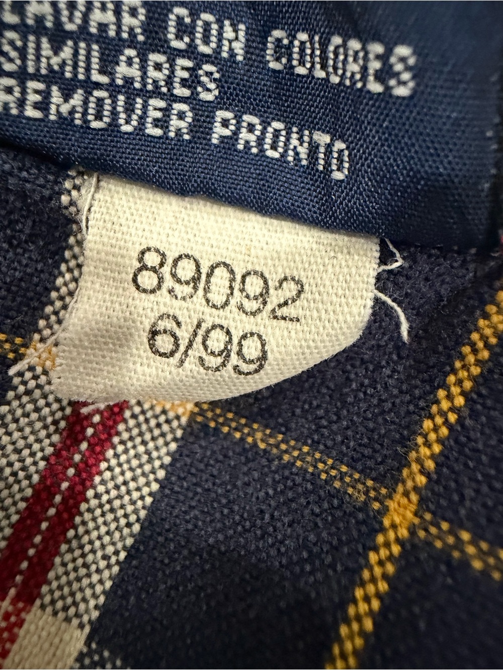 Vintage 1999 Tommy Hilfiger Men's L Plaid Button Down Shirt Flag Logo - Picture 10 of 14